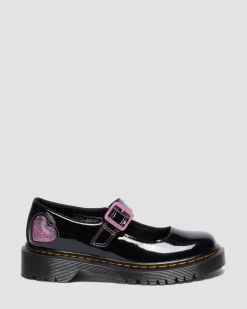 Babies Bex en cuir Patent Lamper Junior in Noir