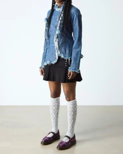BABIES ELPHIE TARTAN in Noir & Rose Multi