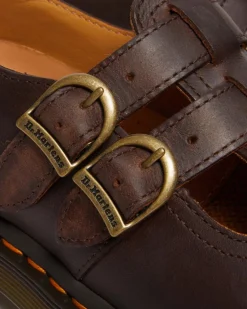 Babies 8065 en cuir Crazy Horse in Marron Foncé