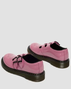Babies 8065 en cuir Patent Lamper Junior in Rose Doc's