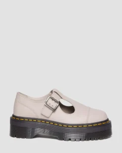 Babies plateformes Bethan en cuir Pisa in Vintage Taupe