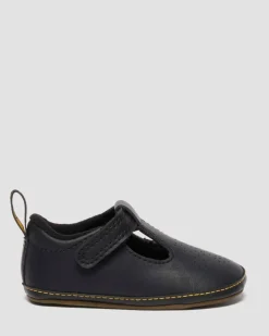BABIES POLLEY EN CUIR ENDUIT DE PU POUR BÉBÉ in Noir