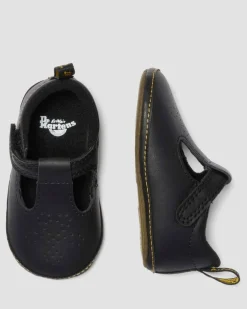 BABIES POLLEY EN CUIR ENDUIT DE PU POUR BÉBÉ in Noir