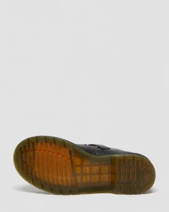 Babies Polley en cuir Smooth in Noir