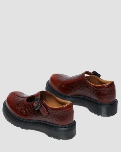 Babies Rejena en cuir gaufré croco in Marron