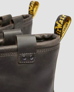 Biker boots Anistone Lo en cuir in Gris Charbon