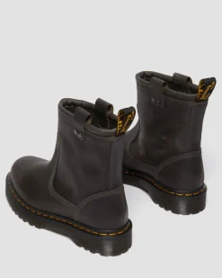 Biker boots Anistone Lo en cuir in Gris Charbon