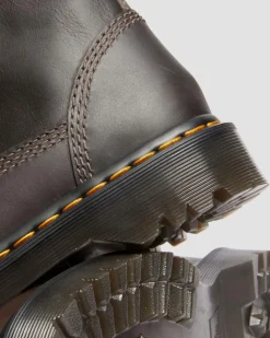 Biker boots Anistone Lo en cuir in Gris Charbon