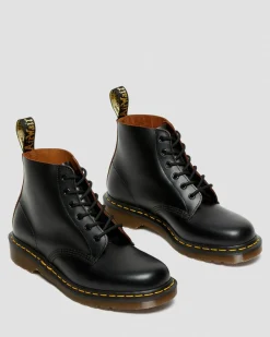 Boots basses 101 Vintage en cuir Quilon in Noir
