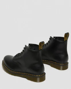 Boots basses 101 Yellow Stitch en cuir Smooth in Noir