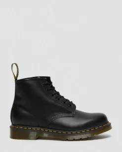 Boots basses 101 Yellow Stitch en cuir Smooth in Noir