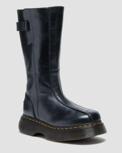 BOOTS BUZZ HI EN CUIR ECLIPSE in Noir