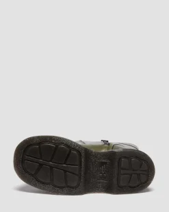 BOOTS BUZZ HI EN CUIR ECLIPSE in Olive Vert