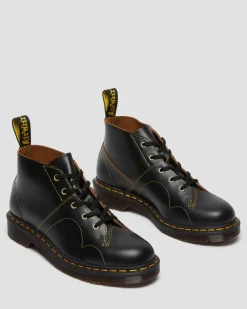 Boots Church Basses en Cuir Vintage Smooth in Noir