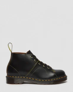 Boots Church Basses en Cuir Vintage Smooth in Noir