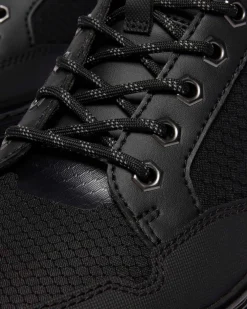 BOOTS COMBS TECH MK.02 EN CUIR ET EN TOILE in Noir