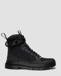 BOOTS COMBS TECH MK.02 EN CUIR ET EN TOILE in Noir