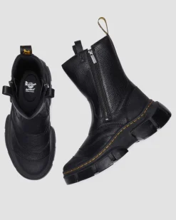 Boots DMXL en cuir in Noir