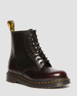 Boots 1460 en cuir Arcadia in Rouge Cherry Red