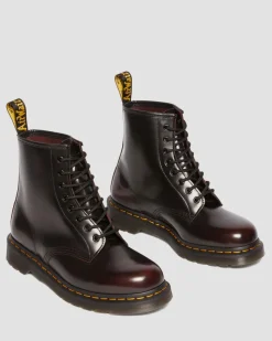 Boots 1460 en cuir Arcadia in Rouge Cherry Red