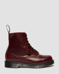 Boots 1460 en cuir Classic Calf in Bordeaux