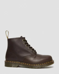 Boots 101 en cuir Crazy Horse in Marron Foncé