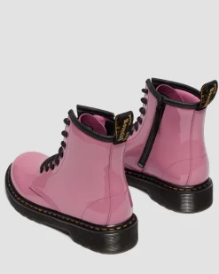 Boots 1460 en cuir Patent Lamper Junior in Rose Doc's
