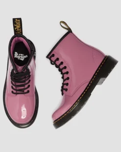 Boots 1460 en cuir Patent Lamper Junior in Rose Doc's