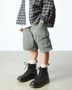 Boots 1460 en cuir Softy T à lacets Junior in Noir