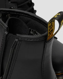 Boots 1460 en cuir Softy T à lacets Junior in Noir