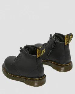 Boots 1460 en cuir Softy T pour bébé in Noir