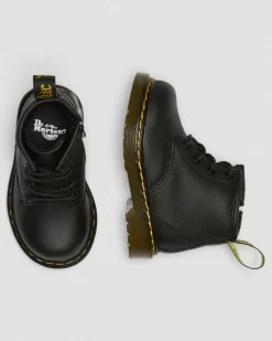 Boots 1460 en cuir Softy T pour bébé in Noir