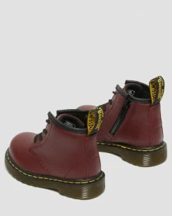 Boots 1460 en cuir Softy T pour bébé in Rouge Cherry Red