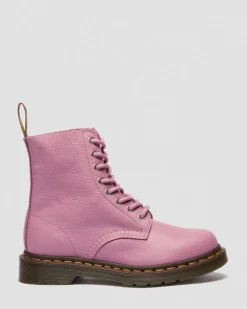 Boots 1460 en cuir souple in Rose Poudré