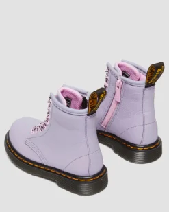 Boots 1460 en cuir Virginia à lacets pour tout-petit in Lavande