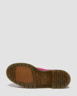 BOOTS 1460 EN MILLED NUBUCK À LACETS in Rose