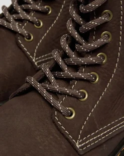 Boots 1460 en Tumbled Nubuck Junior in Marron Foncé