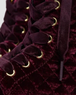 Boots 1460 en velours à lacets Junior