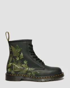Boots 1460 Evergreen en Genix Nappa in Noir & Vert