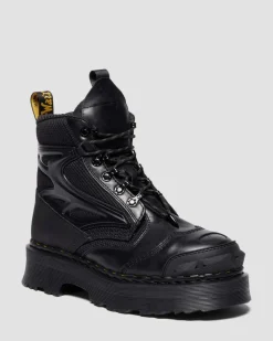 Boots EXOSHIELD XX01 en cuir à bout en acier in Noir