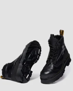 Boots EXOSHIELD XX01 en cuir à bout en acier in Noir