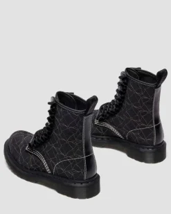 Boots 1460 Frill en cuir à lacets in Noir