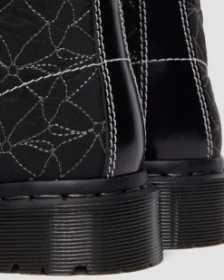 Boots 1460 Frill en cuir à lacets in Noir