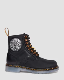 Boots 1460 King Nerd en cuir in Noir
