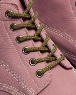 Boots Lowell Chukka en nubuck à bout mocassin in Rose Poudré