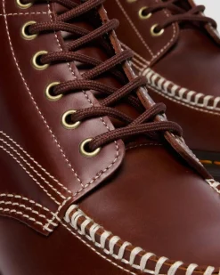 Boots Lowell Chukka Moc Toe en cuir in Marron