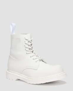 BOOTS 1460 / 1461 MM6 EN CUIR in Blanc
