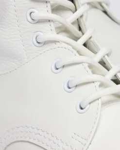 BOOTS 1460 / 1461 MM6 EN CUIR in Blanc