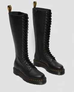 Boots montantes 1B60 Bex en cuir Pisa in Noir