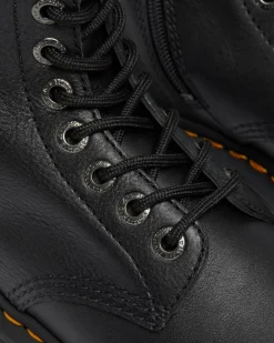 Boots montantes 1B60 Bex en cuir Pisa in Noir